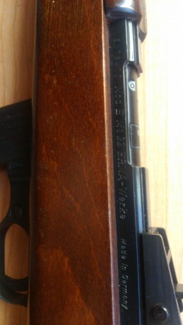 Un amigo de mi club vende una carabina modelo M1 de la marca ERMA
Calibre .22
Fabricada en Alemania
250 00