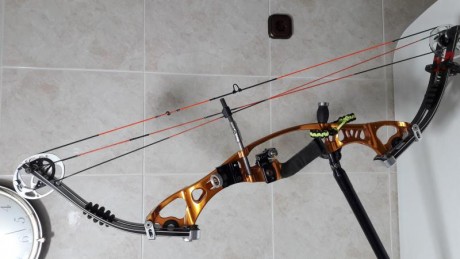 Vendo Hoyt Contender Elite ZURDO, 50-60 Libras 27-29 de apertura, Poleas CAM 1/2 Plus. Solo el arco 400 02