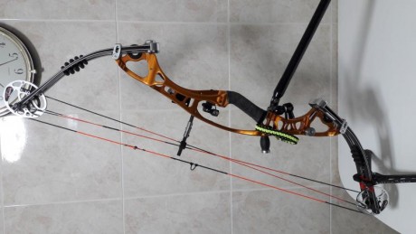 Vendo Hoyt Contender Elite ZURDO, 50-60 Libras 27-29 de apertura, Poleas CAM 1/2 Plus. Solo el arco 400 00