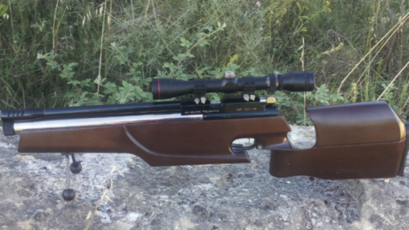 Vendida . Carabina ripley ar5s calibre 4.5mm  ,  tiene cañon y depósito  cortados ,  vendo en 500 €. Saludos 01