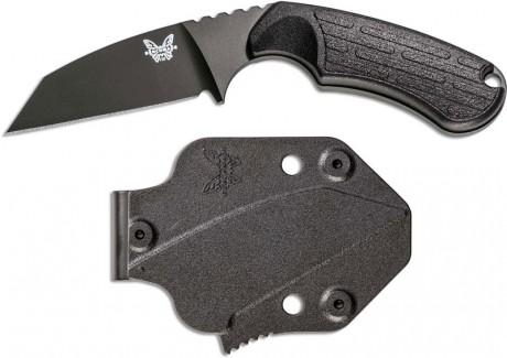 BenchMade , modelo azeria , mango color nero , hoja color negro , se incluye funda de kydex , se puede 01
