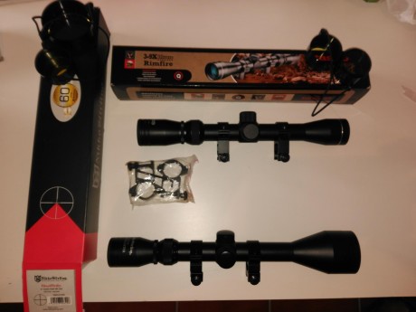Saludos
Por no usar, vendo visor Tsaco 3-9x32 Rimmfire con anillas altas para carril 20mm (picatini). 00