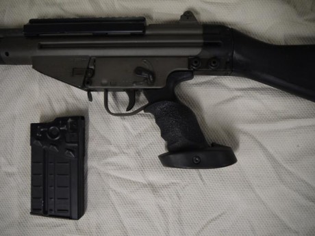 VENDIDA cetme calibre 307, customizado. 
Equipado con pistolete, railes picatinny. Buen estado de uso 10
