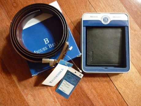 Por no usarlo, vendo este conjunto de cinturon y cartera de piel de la casa Miguel Bellido. Esta sin estrenar.
El 01