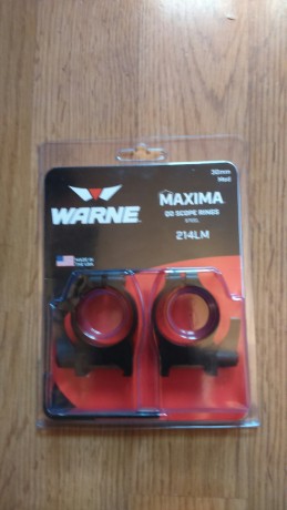 Anillas Warne  30 mm Desmontables altura Media, perfecto estado.
   (((VENDIDAS))) 00