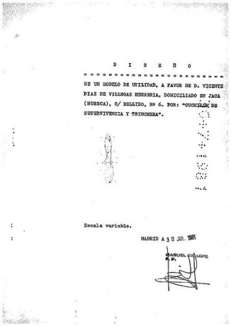 Hola.

Me gustaría poner algo de la historia de este magnifico cuchillo militar  Español, creo que lo 22