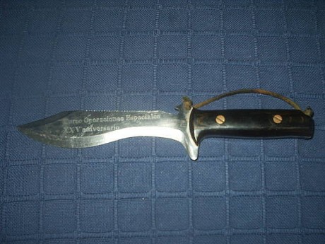 Hola.

Me gustaría poner algo de la historia de este magnifico cuchillo militar  Español, creo que lo 31