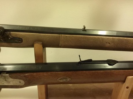 Hola a todos, vendo:
- Hawken Woodsman de ARDESA cal. 45 1/66" Percusión.
Punto de mira original 11