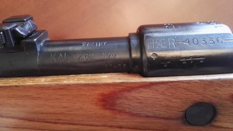 Mauser k98 30.06 de captura Noruega (Berlin Lubecker Maschinenfabrik)

El arma tiene el mismo número en 01