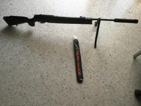 Hola!!
Vendo carabina Hatsan 125 Sniper de resorte, es de calibre 5.5mm, tiene bastante uso aunque funciona 01