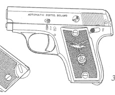 Ha caído en mi poder una pistola del calibre 6.35 de la marca Roland,la pena es que esta taladrado el 10