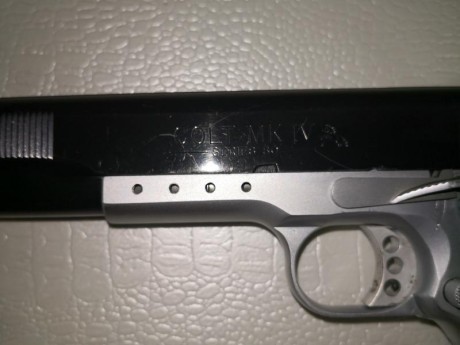 Vendo pistola Colt MV IV Wilson Combat calibre 38 Super Auto.
Dos cargadores.
Muy buena en precisión
Precio 00