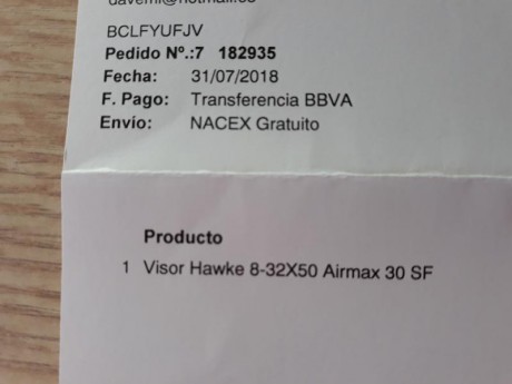 Hola, para financiar otra compra, vendo este visor sin uso (lo compre este mes pasado), solo ha sido probado 50