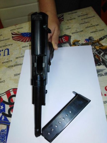 Se vende esta P-38, nueva Completamente, solo está estrenada 1 caja de municion, es la de armazón de acero,
En 00