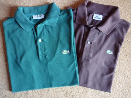 Ya no los uso, vendo estos 2 polos manga corta de Lacoste originales, comprados en el Corte Ingles, talla 00