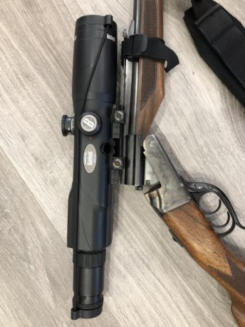 Vendo Monotiro Zanardini Fuchs cal 6, 5X57R, totalmente plegable, con visor telémetro Bushnell  yardage 02