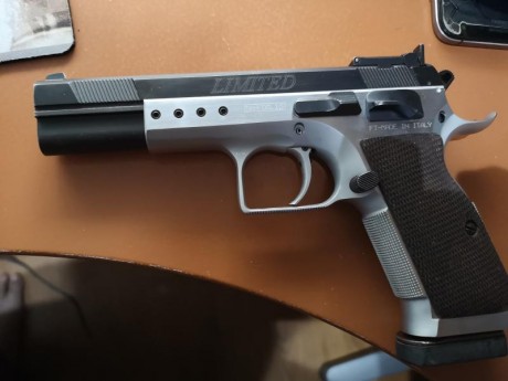 hola cambio tanfoglio limited 9mm por pistola con carro del 22 escucho ofertas con 2 cargadores y maletin 61