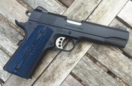 Hola, a ver si hay alguien que tenga la pistola Colt Competition Pistol 9mm , quisiera saber como iría 00