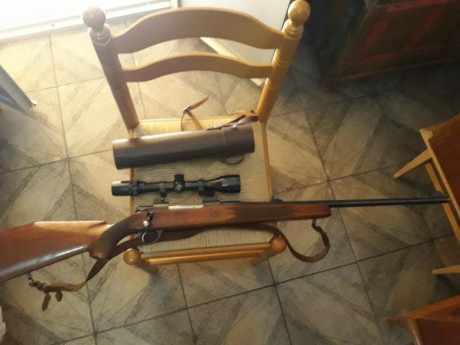 VENDO o CAMBIO   por rifle semiautomatico cal. 30-06. Rifle SAKO cal. 300 wm. Modelo l61r. Tiene bases 21