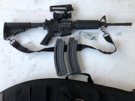 Vendo Colt M4 cal.22 con Walther Point PS22 más dos cargadores cal.22 de 30 cartuchos, correa y funda.

750€

Fernando
639318639 01