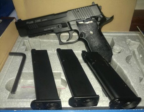 Replica Replica airsoft SIG SAUER X-FIVE P226.
 170€ portes incluidos 
Estado como nueva, poco uso.

Se 00
