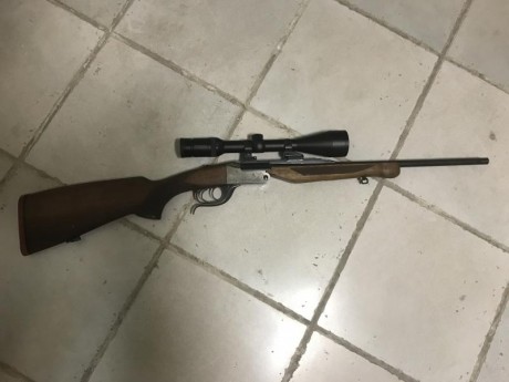 vendo zanardini modelo plegable en calibre 243 winchester el rifle se encuentra en jaen. Lo compre en 01