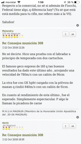 Buenas, soy concreto, ya que creo que voy a cambiar de bala, y necesito consejo porque mis conocimientos 120