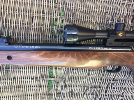 Vendo Cometa Fénix 400, calibre 5’5.
Sistema “GP Sistem” no muelles.
Moderador de sonido y culata regulable.
Solo 10
