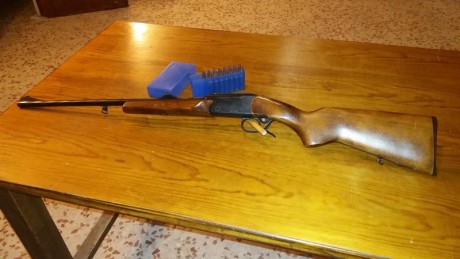Hola. Vendo en Madrid este rifle Baikal en perfecto estado de metales.
Tiene pequeñas marcas en la madera 00