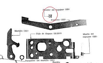 Hola.
Estoy buscando el pasador cortito que coje la palanca expulsora del Cetme, es uno que está en la 00