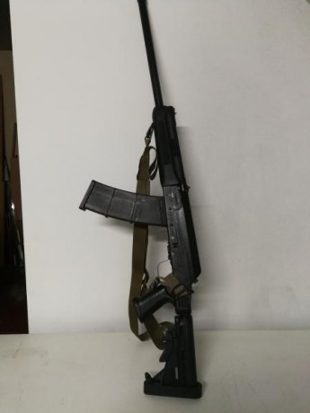Vendo una escopeta saiga, va con 5 cargadores, 2 culatas, original más la que se ve en las fotos y correa.
900 00