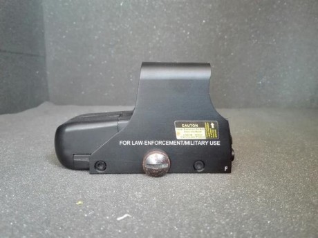 Visor holográfico de airsoft nuevo, solo se ha usado para probarlo tirando a diana y va como la seda, 00