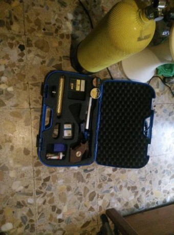 vendo match guns mgh1 hybrid con botella de recarga de 300 bar llena , 2 botellas para la pistola que 00