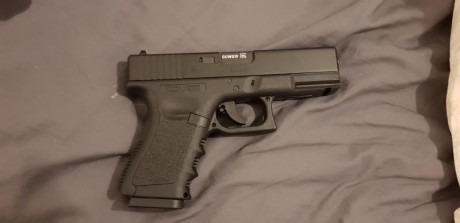 Como dije en mi presentación ayer compré un arma corta, glock 19.
Me dijeron en la tienda que podia, debia 00