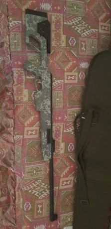 Vendo carabina Norica Dead-Eye GRS calibre 5,5 con un año de garantía, potencia 24J.
Con visor GAMO 4X32 01