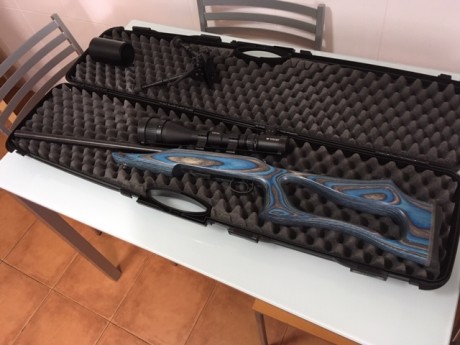 Por abandonar el tiro un familiar me ha pedido que ponga a la venta su carabina Cz 455 evolution, en impecable 02