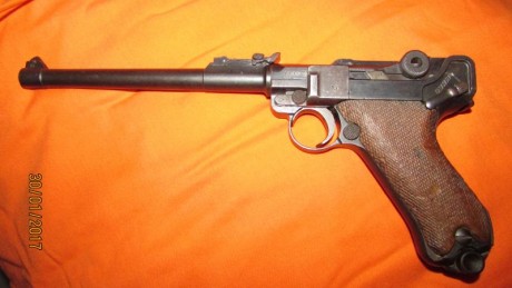 Muy buenas a todos, Pues que pongo a la venta una de mis joyas, Una Luger de 1917, la de artilleria,en 80