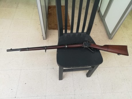 Hola. Un amigo del Club Principado de Oviedo me pide que le anuncie la venta de este rifle. Es un Sharp 02