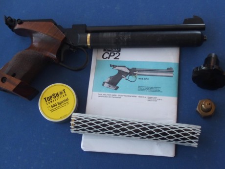 Vendo pistola Walther CP2 de CO2 con cacha mediana funcionando perfectamente. Ha sido la gran competidora 01