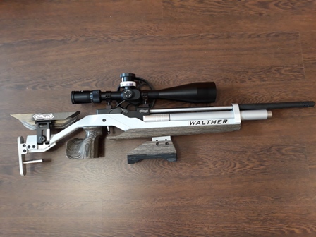 Vendo Walther Dominator aluminio mas Nikko 10-50x60 MKI mil dot. Extra deposito de aire aluminio, moderador 01