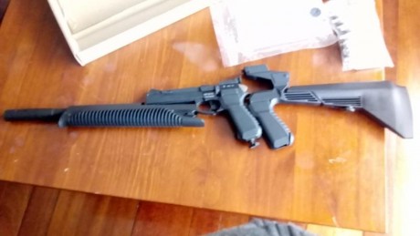 Se vende pistola BAIKAL 651M con factura aún en garantía. 
Es arma de doble acción alimentada bombonas 11