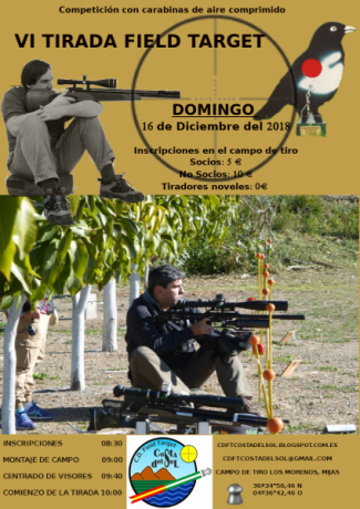 Hola a todos,

Invitamos a todos los aficionados al tiro de precisión con aire comprimido. A participar 00