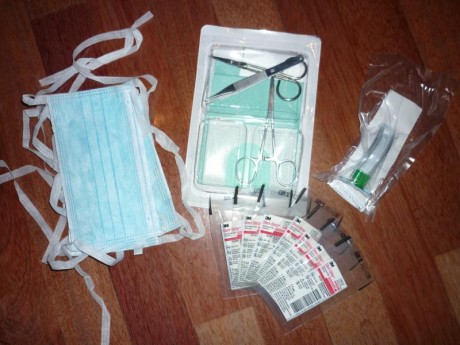 Vendo todos estos fungibles para reponer botiquin IFAK/TCC, de trabajo, o casero. Proviene de una compra 01