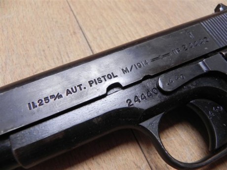 Olá companheros acabo de comprar una Colt Kongsberg Mod 1914 del anho 1941 del calibre 45 la arma es el 01
