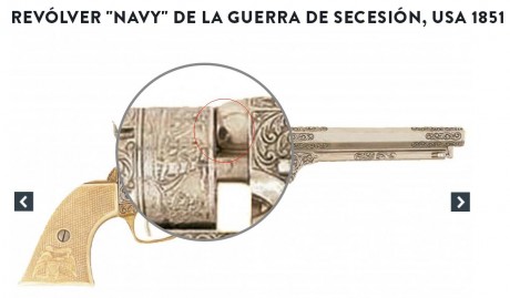 me interesa confirmar si es un revolver 1851 NAVY y sobre el grabado 71