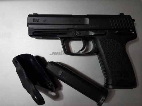 Vendo HK USP 9mm, con 5 cargadores, ideal para IPSC.
ATENCION no es la Compact, es la normal, gran capacidad 00