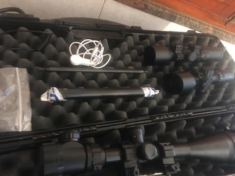 Un amigo me a pedido que Le ponga en venta esta pistola lleva dos cañones culata de rápid silenciador 00