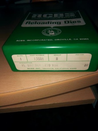 VENDO DAIS RCBS 7 X 57 .CON EL SHELL HOLDER N\ 11.
53€ GASTOS INCLUIDOS.

DIE RCBS CAL. 270 WIN, MODELO 21