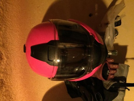 Hola, vendo casco bmw system 6, talla M, en perfecto estado, pintado de color naranja en taller de pintura 10