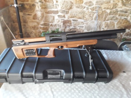 Vendo Kalibrgun Cricket 6.35mm en muy buen estado con bipode tipo Harris,tornillo regulador de potencia,maleta 01